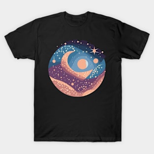 ethereal celestial print T-Shirt